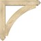 Ekena Millwork Thorton Arts and Crafts Rough Sawn Bracket w/ Offset Brace, Douglas Fir, 6"W x 32"D x 32"H BKT0604X32X32THR03RDF - alternate 2